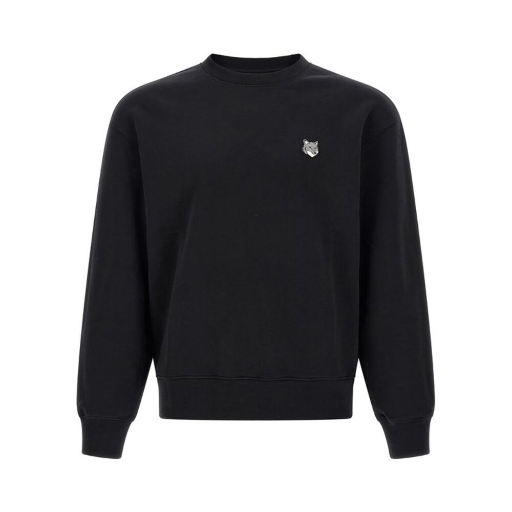 Maison Kitsuné Black Cotton Men's Sweatshirt